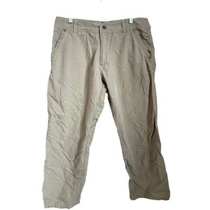 Kuhl Kontra Mens Hiking Pants Khaki Tan Cotton Nylon Blend 36x30